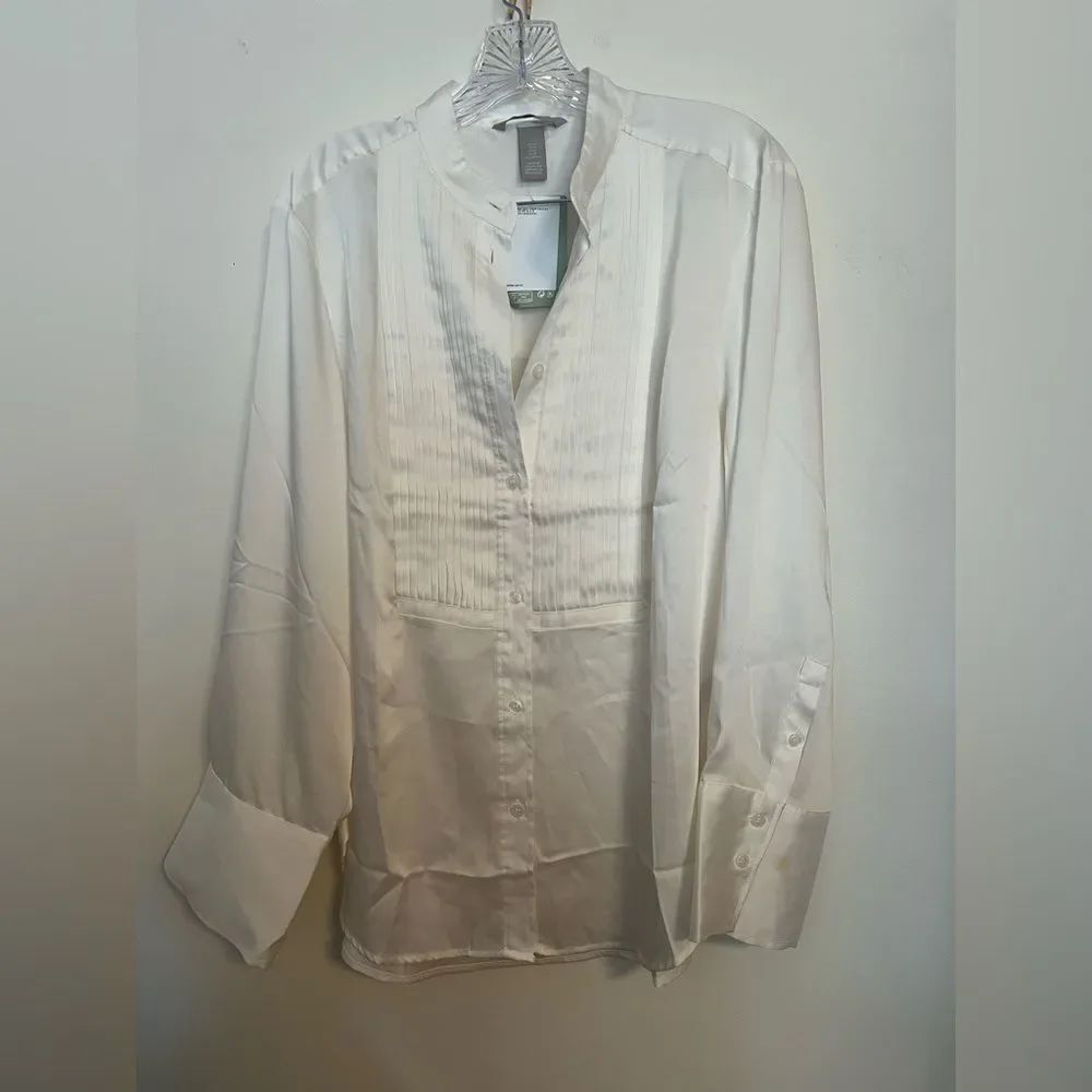 H&M Cream Dress Shirt